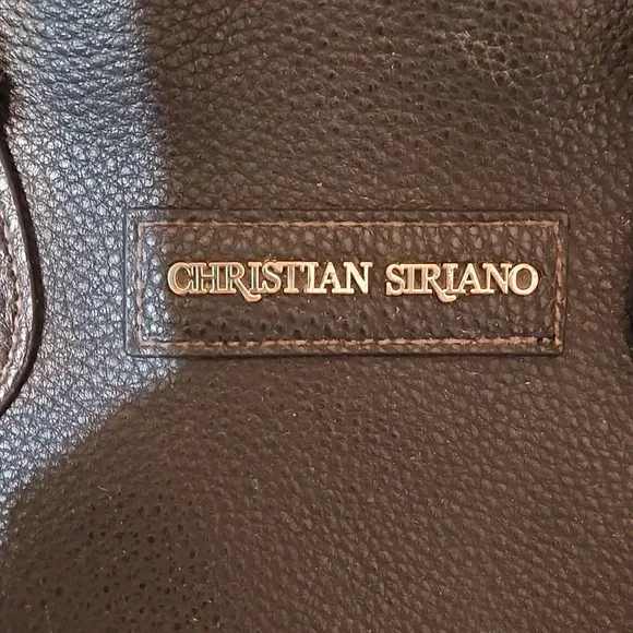 XL Christian Siriano Brand Black Leather Tote Bag - Picture 4 of 9